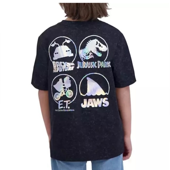 Universal Studios Kids Unisex Tee, E.T., Jurassic Park, Back To The Future, Jaws - Picture 3 of 8